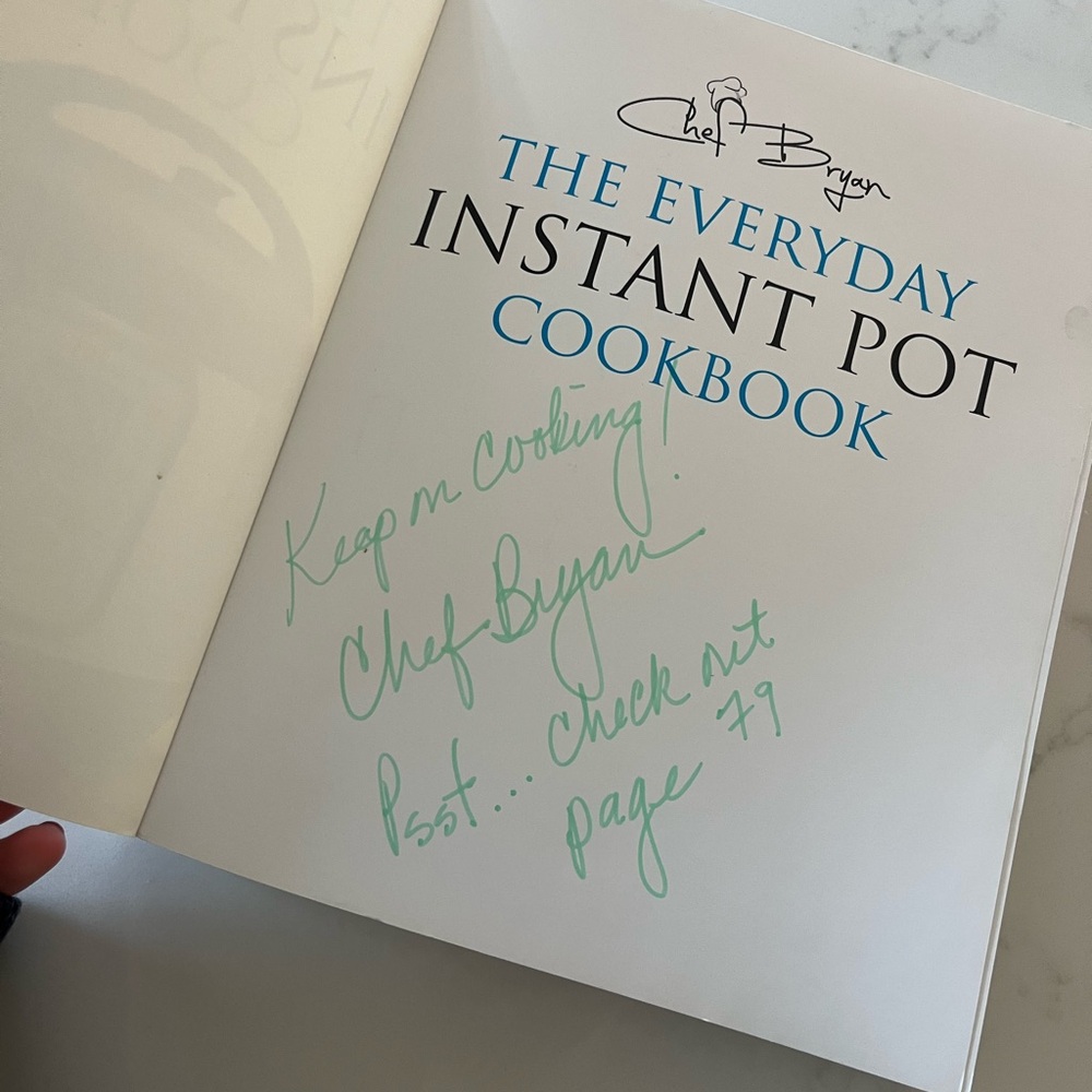 Signed The Everyday Instant Pot Cookbook